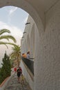 Nerja. Shade, balcon de europa, malaga. Spain Royalty Free Stock Photo