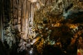 Nerja, Spain. Different Rock Formations In The Nerja Caves - Cuevas De Nerja. Royalty Free Stock Photo