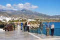 Tourists on the Balcony of Europe, Nerja.