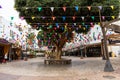 Tuttifrutti square in Nerja, Spain on October 16, 2022 Royalty Free Stock Photo