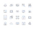 Nerk solutions line icons collection. Innovation, Technology, Efficiency, Integration, Automation, Optimization