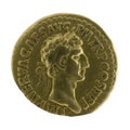 Nerva or Marcus Cocceius Nerva - Roman emperor. Aureus Royalty Free Stock Photo