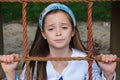 Nerved girl Royalty Free Stock Photo