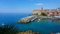 Nervi is a former fishing village now a seaside resort of Genoa in Liguria region of Italy Royalty Free Stock Photo