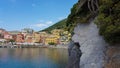Nervi is a former fishing village now a seaside resort of Genoa in Liguria region of Italy Royalty Free Stock Photo