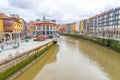 NerviÃ³n river overlooking the urban area of ??Bilbao-Basque country-Spain Royalty Free Stock Photo