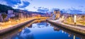 Nervion river in Bilbao Royalty Free Stock Photo