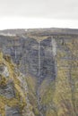 Nervion river source, waterfall in the Delika canyon.