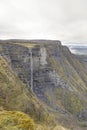 Nervion river source, waterfall in the Delika canyon.