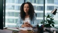 Nervous businesswoman crumpling paper with hands closeup. Tired frustrated woman Royalty Free Stock Photo