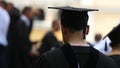 Nervous honors student repeating graduation ceremony speech, higher education