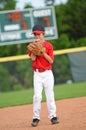 Nervous baseball pitcher