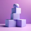 Lilac Cubes to Display Products