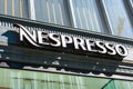 Nespresso logo on retail store facade. - San Francisco, California, USA - July, 2021