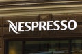 nespresso logo sign brand global coffee shop capsule