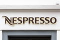 Nespresso logo on a store