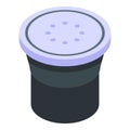 Nespresso pod icon, isometric style