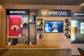 Nespresso shop in Pavilion Kuala Lumpur shopping centre Royalty Free Stock Photo