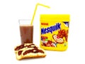 NESQUIK Chocolate Powder. Nesquik is a brand of products made by NestlÃÂ©