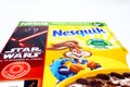 NESQUIK Cereals box for the movie STAR WARS The Rise of Skywalker