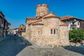 Nessebar, Bulgaria - 7 Sep 2018: The Church of St. John the Baptist, a cruciform church in Nesebar ancient city. Nessebar or