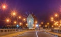 Nessebar old town in Bulgaria at night Royalty Free Stock Photo