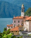 Scenic sight in Nesso, beautiful village on Lake Como, Lombardy, Italy. Royalty Free Stock Photo