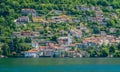 Scenic sight in Nesso, beautiful village on Lake Como, Lombardy, Italy. Royalty Free Stock Photo