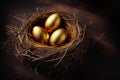 Nest Filled With Golden Eggs - Generative AI