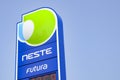 Neste gas station, Logo and gas prices Royalty Free Stock Photo