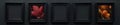Nested black frames against a stark black background , rectangular frames, artwork display