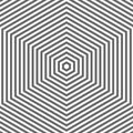 Nested hexagons.