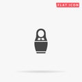 Nesting Doll Matryoshka flat vector icon Royalty Free Stock Photo