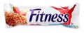 Nestle Fitness strawberry flavor wholegrain cereal bar isolated on white