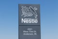 Anderson - Circa April 2018: Nestle manufacturing plant. Nestle produces Coffee-Mate, Nesquick, and Buitoni pastas in Indiana IV Royalty Free Stock Photo