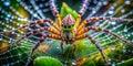 Unveiling the Rainforest A CloseUp Look at the Intricate Architecture of a Brazilian Spiderweb