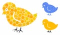 Nestling Chick Composition Icon of Spheric Items