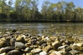 Nestos river at Thrace, Greece Royalty Free Stock Photo