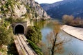 Nestos river at Thrace, Greece Royalty Free Stock Photo