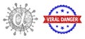 Net Alpha Covid Virus Mesh and Unclean Bicolor Viral Danger Seal
