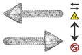 Net Arrows Exchange Horizontal Vector Mesh