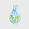 Net bag doodle icon, vector illustration Royalty Free Stock Photo