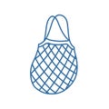 Net bag doodle icon, vector illustration Royalty Free Stock Photo