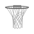 net basketball hoop cartoon vector illustration Royalty Free Stock Photo