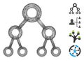 Net Binary Tree Vector Mesh Royalty Free Stock Photo