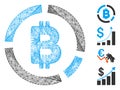 Net Bitcoin Diagram Vector Mesh Royalty Free Stock Photo