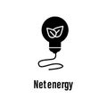 Net energy icon with description. Element of energy saving icon for mobile concept and web apps. Detailed Net energy icon can be Royalty Free Stock Photo