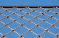 Net hung on iron bar Royalty Free Stock Photo