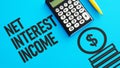 Net Interest Income NII is shown using the text Royalty Free Stock Photo