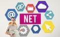 Net Internet Network Online Web Concept Royalty Free Stock Photo